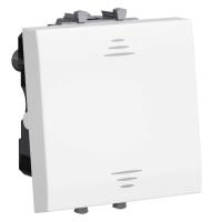 Выключатель модульный 1-кл. 2мод. Avanti "Белое облако" 16А IP20 бел. DKC 4400102