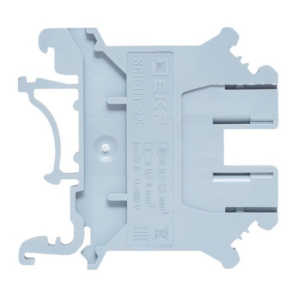 Колодка клеммная винтовая 2.5кв.мм UT сер. EKF scr-ut-2.5-g
