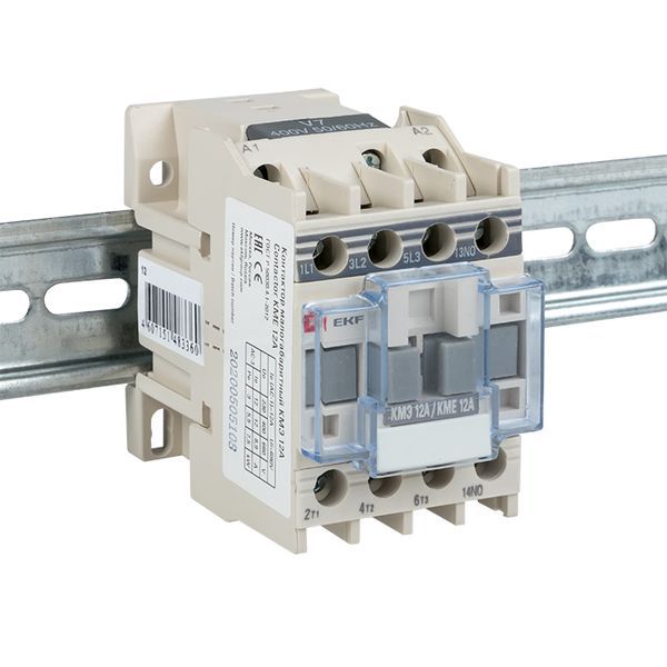Контактор КМЭ-1 12А кат. 230В AC 1НО EKF ctr-s-12-220