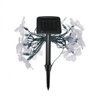 Гирлянда светодиодная "Разноцветные нити" 100LED 7м (4м+3м) мультиколор на солнечной батарее аккумулятор AA NI-MH 600мАч IP44 КОСМОС KOC_SOL196