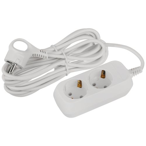 Удлинитель 2х5м с заземл. 10А IP20 GREEN LINE UDL-10-250-E ПВС 3х0.75 Эра Б0065074