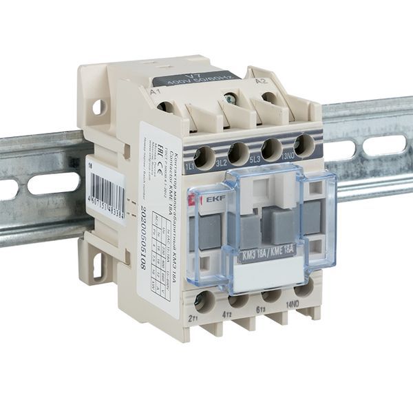 Контактор КМЭ-1 18А кат. 230В AC 1НО EKF ctr-s-18-220