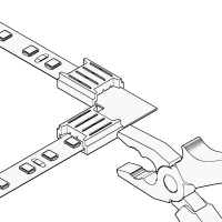 Коннектор прокалывающий 4pin для L-образного жесткого соединения светодиодной ленты RGB 10мм 2шт