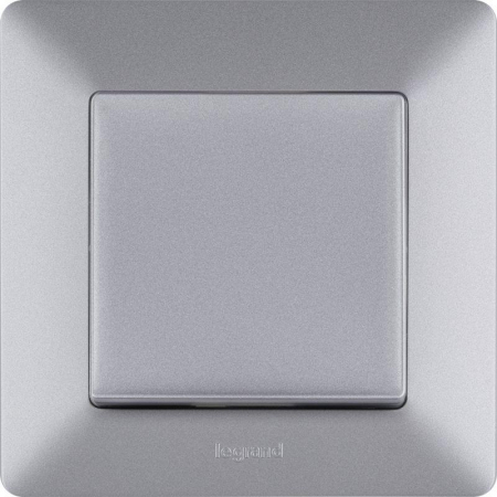 Переключатель 1-кл. СП Valena Life 10А IP20 250В 10AX с лицев. панелью безвинтов. зажимы механизм алюм. Leg 752606