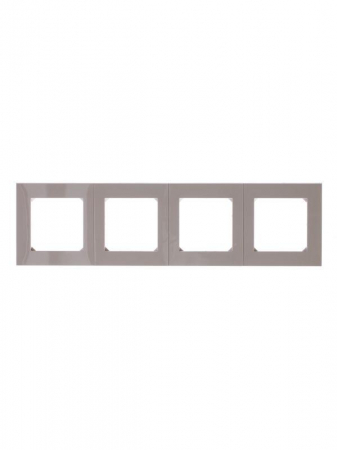 Рамка Levit 4п кофе макиато/бел. ABB 2CHH015040A6018