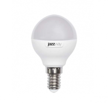 Лампа светодиодная PLED-SP 9Вт G45 шар 5000К холод. бел. E14 820лм 230В JazzWay 2859600A