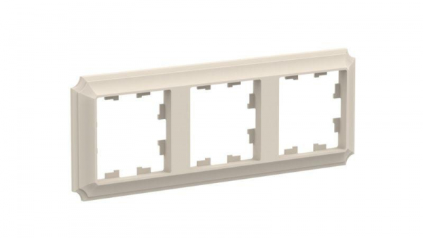 Рамка 3-м AtlasDesign Antique универс. беж. SE ATN100203