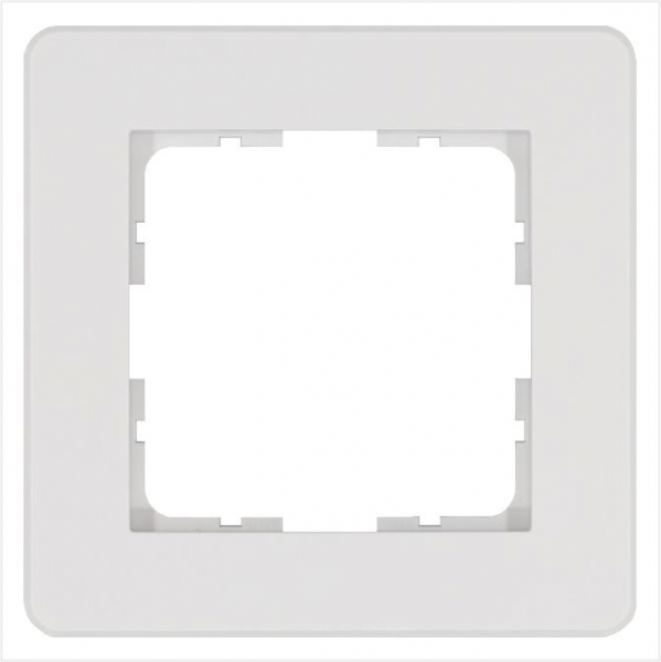 Рамка 1-м G-Flex бел. глянцевый Jasmart G1101W