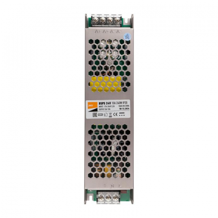 Блок питания для светодиод. ленты BSPS 240Вт 10А 24В IP20 метал. JazzWay 5024250