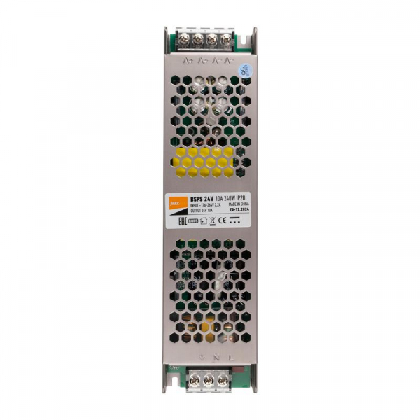 Блок питания для светодиод. ленты BSPS 240Вт 10А 24В IP20 метал. JazzWay 5024250