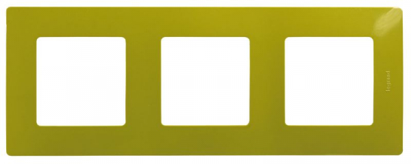 Рамка 3-м СП Etika IP20 зел. папоротник IEK 672543