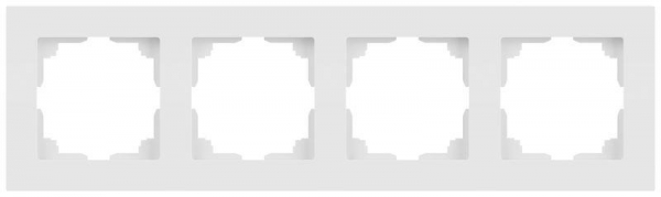 Рамка 4-м СП Accent 6-504-01М бел. матов. Intro Б0063759