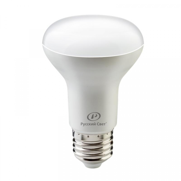 Лампа светодиодная RS LED R63 E27 9W 220-240V 9Вт рефлектор матовая 6500К холод. бел. E27 720лм 220-240В Ra90 Русский Свет 15010745082