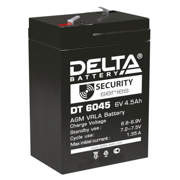Аккумулятор ОПС 6В 4.5А.ч DT 6045 Delta 4614010040031