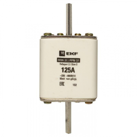 Вставка плавкая ППН-37 400/125А габарит 2 PROxima EKF fus-37/400/125