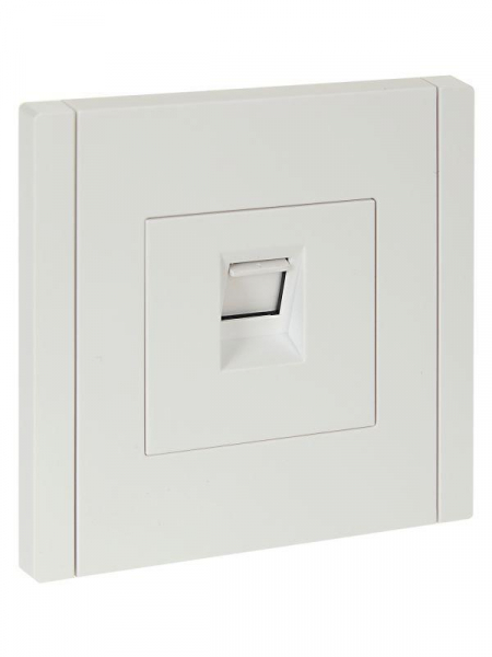 Розетка компьютерная RJ45 кат.5E FORTE&PIANO FP232 бел. IEK FP-K10-1-K01