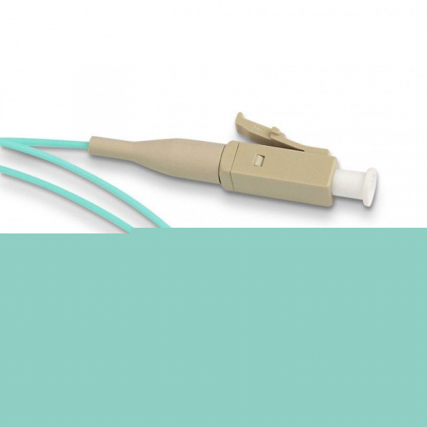 Пигтейл FPT-B9-503-LC/PR-1M-LSZH-AQ (FPT9-503-LC-10G-1M) волоконно-оптический MM 50/125 (OM3) LC 1м LSZH Hyperline 34487