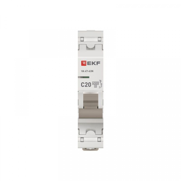 Выключатель автоматический 1п C 20А 4.5кА ВА 47-63N PROxima EKF M634120C