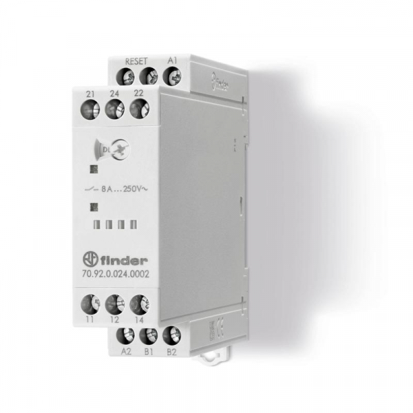 Реле термисторное (PTC) с/без память отказов 24В AC/DC выход 2СO 8A Ш=22.5мм IP20 FINDER 709200240002