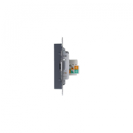 Розетка компьютерная + телевизионная 2-м СП AtlasDesign RJ45 кат.5E + TV механизм грифель SE ATN000789