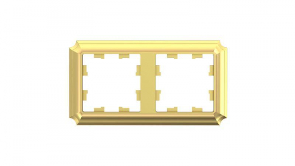 Рамка 2-м AtlasDesign Antique универс. зол. SE ATN101602