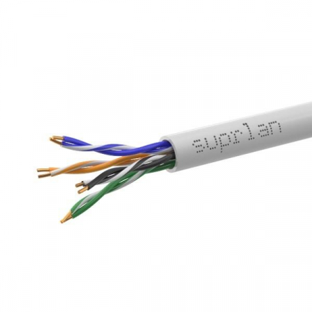 Кабель витая пара U/UTP кат.5E 4х2х0.51 solid Cu PVC In. Premium (м) SUPRLAN 01-0313-5