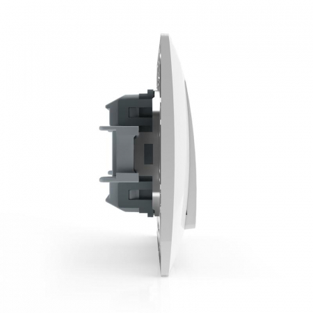 Переключатель проходной 1-кл. СП AVA 10А IP20 в сборе бел. TOKOV ELECTRIC TKL-AV-P1F-C01