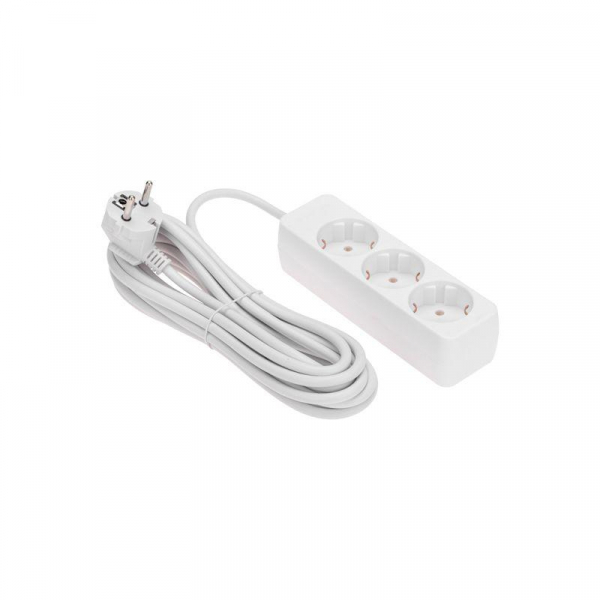 Удлинитель 3х5м с заземл. 3х0.75 бел. PROCONNECT 13-4210