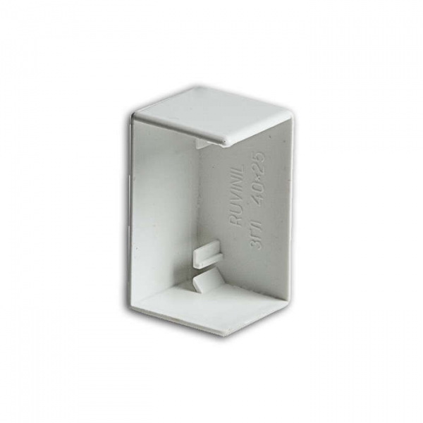 Заглушка для кабель-канала РКК 40х40 бел. Ruvinil ЗГЛ-40х40