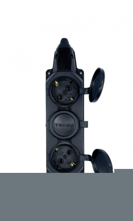 Колодка удлинителя 3-м 16А с заземл. каучук TOKOV ELECTRIC TKE-C05-KK3-Z