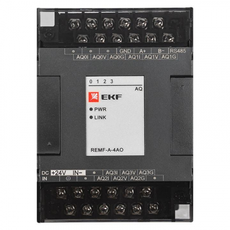 Модуль аналогового вывода REMF 4 PRO-Logic (без поверки) EKF REMF-A-4AO