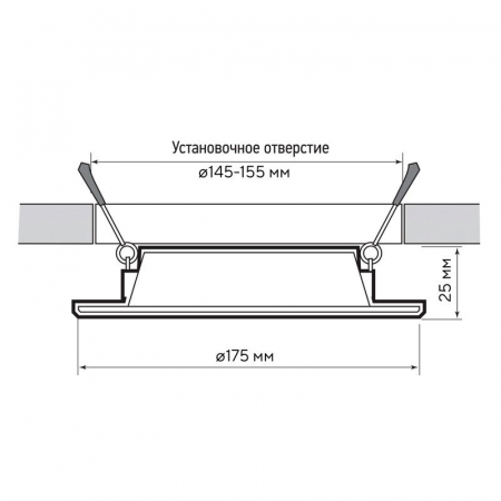Светильник светодиодный PLED DL6 WH Downlight 15Вт 4000К IP40 ДВО встраив. JazzWay 5036345