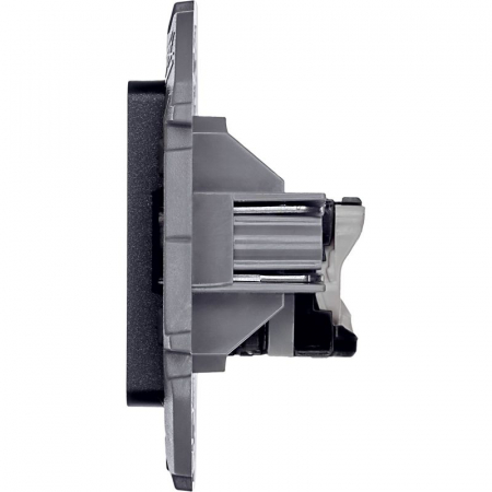 Розетка компьютерная СП Inspiria RJ45 кат.5E UTP IP20 антрацит IEK 673828