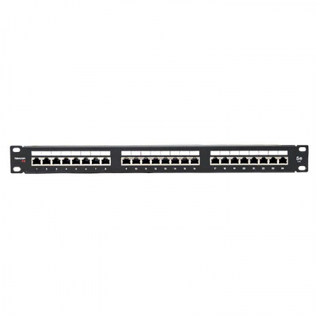 Патч-панель 19дюйм 1U кат.5E STP полн. экранир. 24 порта RJ45 Dual IDC с органайзером TERACOM PRO EKF TRP-PPNL-5ESTP-1U24