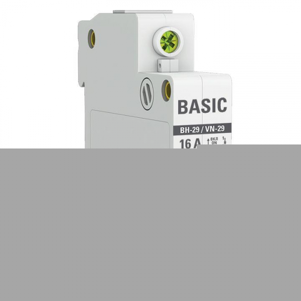 Выключатель нагрузки 1п 16А ВН-29 Basic EKF SL29-1-16-bas