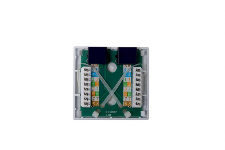 Розетка компьютерная 8P8C (RJ-45) кат.5E UTP 2 порта TOKOV ELECTRIC TKE-SMB-8P8C-2P-UTP