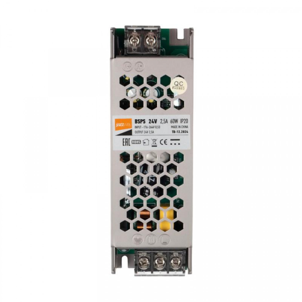Блок питания для светодиод. ленты BSPS 60Вт 2.5А 24В IP20 метал. JazzWay 5015500