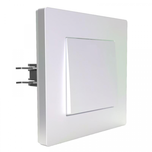 Выключатель 1-кл. СП Pixel 10А IP20 в сборе перламутр. TOKOV ELECTRIC TKE-PX-V1F-C04
