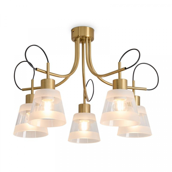 Светильник Caramel 5х60Вт E27 IP20 подвесной Freya FR5522PL-05BS