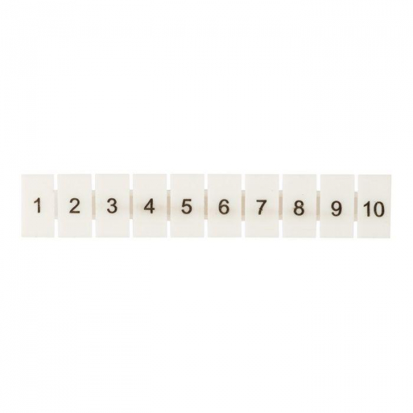 Маркеры для UT/ST/Push-in 2.5 с нумерацией 1-10 (уп.100шт) EKF zb-st-2.5-1-10