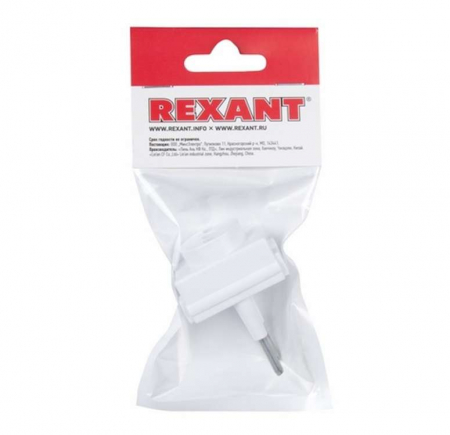 Переходник электрический "Козья ножка" 220В 10А REXANT 11-1065
