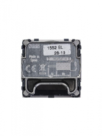 Розетка телевизионная одиночная TV/R/SAT 2мод. Zenit с накладкой бел. ABB 2CLA225130N1101