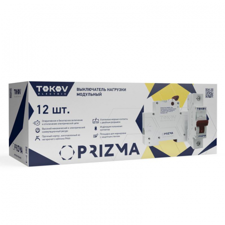 Выключатель нагрузки модульный 1п 16А PRIZMA TOKOV ELECTRIC TKE-PZ60-MDSI-1-16