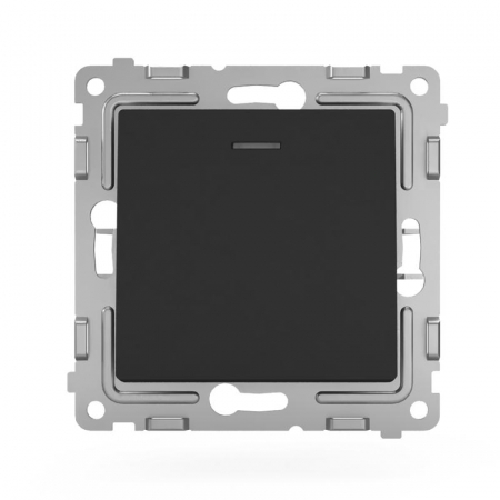 Выключатель 1-кл. СП Pixel 10А IP20 с индикатором механизм карбон TOKOV ELECTRIC TKE-PX-V1I-C14