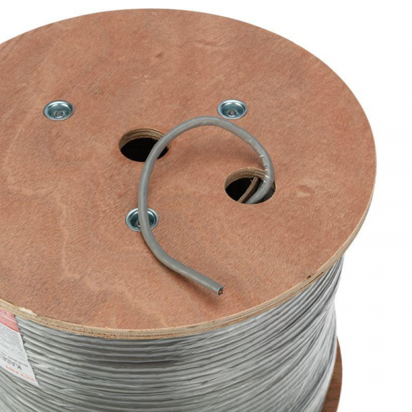 Кабель витая пара F/UTP кат.6 4х2х0.57 23AWG solid ZH нг(А)-HF INDOOR CU сер. (305м) Rexant 01-0167