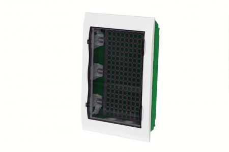 Корпус встраиваемый City9 Box IT 3 ряда 36мод. 2 розетки с прозр. дверцей SE EZ9E312S2FIT