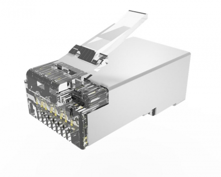 Коннектор RJ-45(8P8C) кат.6 экранир. универс. (уп.100шт) TOKOV ELECTRIC TKE-CNR-623-STP
