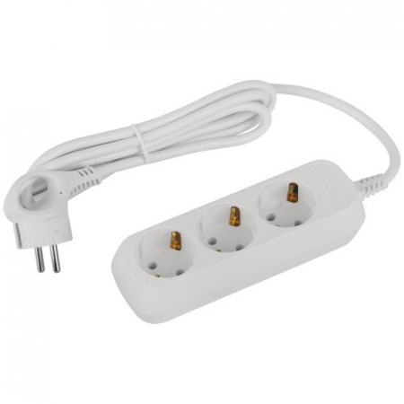 Удлинитель 3х1.5м с заземл. 16А IP20 GREEN LINE UDL-16-315-E ПВС 3х1 Эра Б0065038