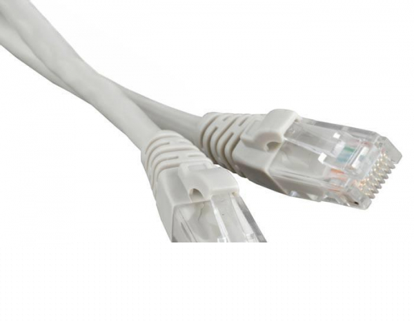 Патч-корд реверсивный кат.5E U/UTP LSZH PC-LPM-UTP-RJ45-REV-RJ45-C5e-10M-LSZH-GY 10м сер. Hyperline 230412