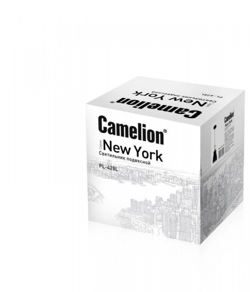 Светильник PL-428L С62 подвес. New York 1х E27 60Вт 230В черн.+медь Camelion 13072